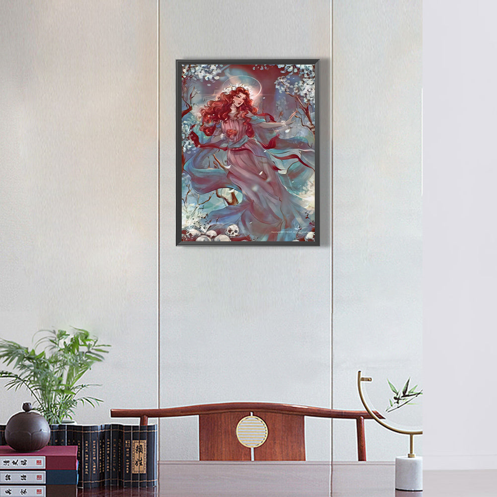 Comprehend The Goddess Of Flying Apsaras - Full Round Drill Diamond Painting 30*40CM