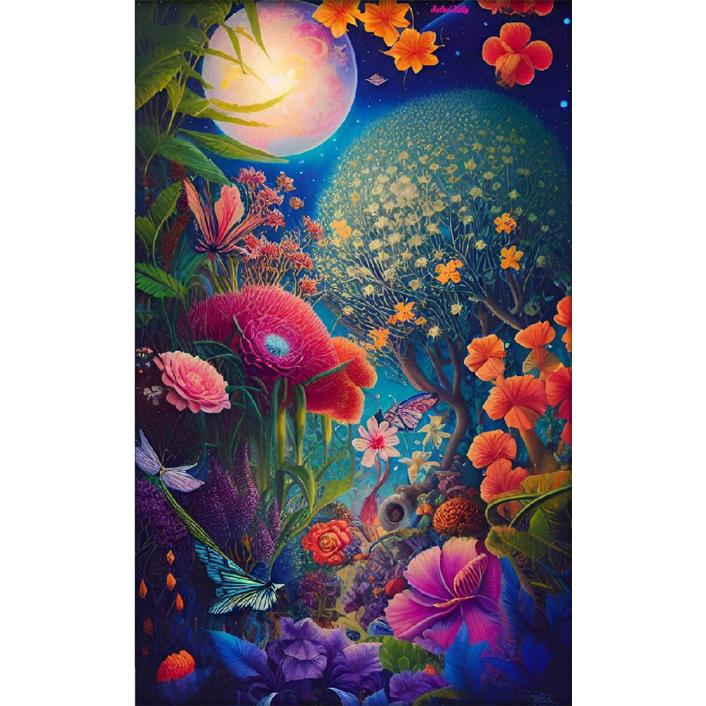 Flower Tree Ball - Full Round Drill Diamond Painting 30*50CM