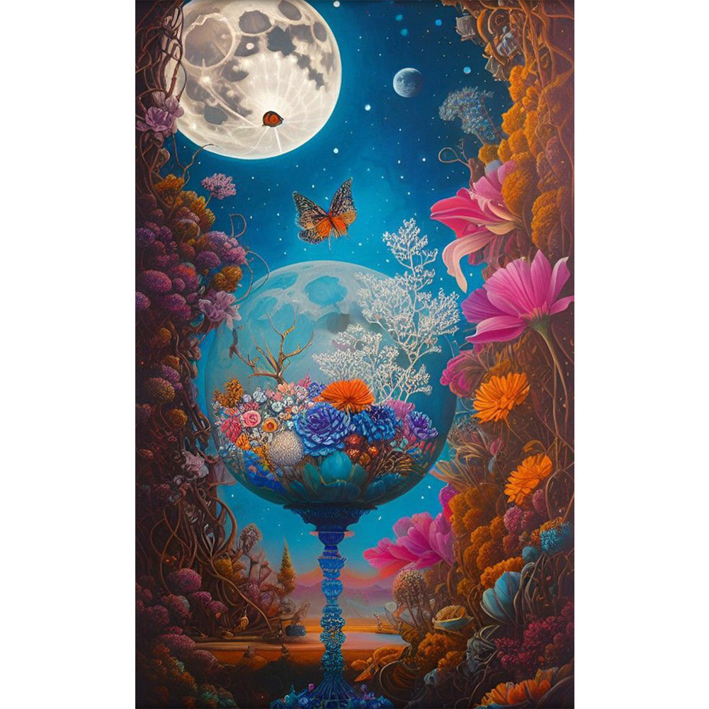 Flower Tree Ball - Full Round Drill Diamond Painting 30*50CM