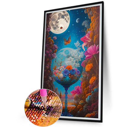 Flower Tree Ball - Full Round Drill Diamond Painting 30*50CM