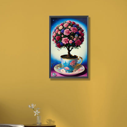 Flower Tree Ball - Full Round Drill Diamond Painting 30*50CM