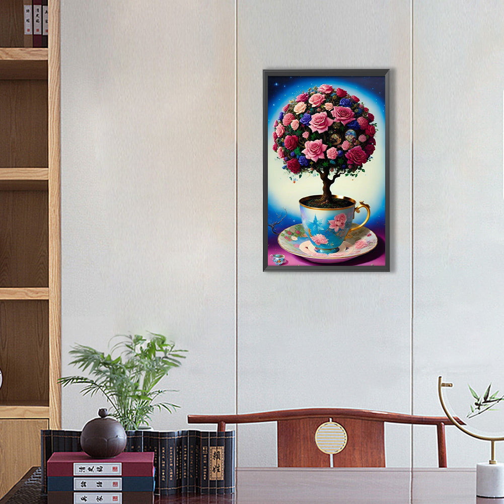 Flower Tree Ball - Full Round Drill Diamond Painting 30*50CM