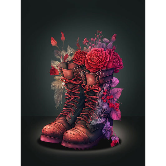 Boots - Full Round Drill Diamond Painting 30*40CM