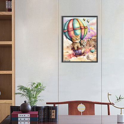 Kitten - Full Round Drill Diamond Painting 30*40CM