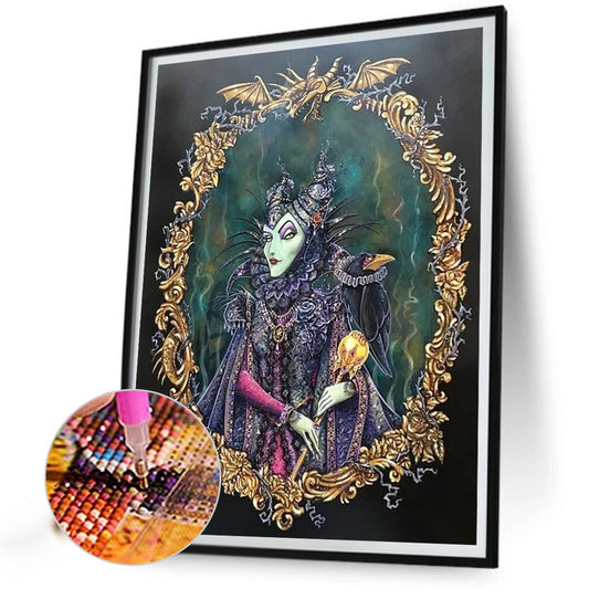 Maleficent Evil Stepmom - Full Round Drill Diamond Painting 30*40CM