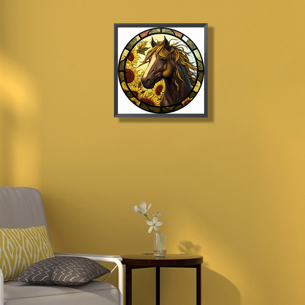 Art Window Painting - Full Round Drill Diamond Painting 30*30CM
