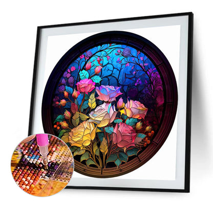 Art Window Painting - Full Round Drill Diamond Painting 30*30CM
