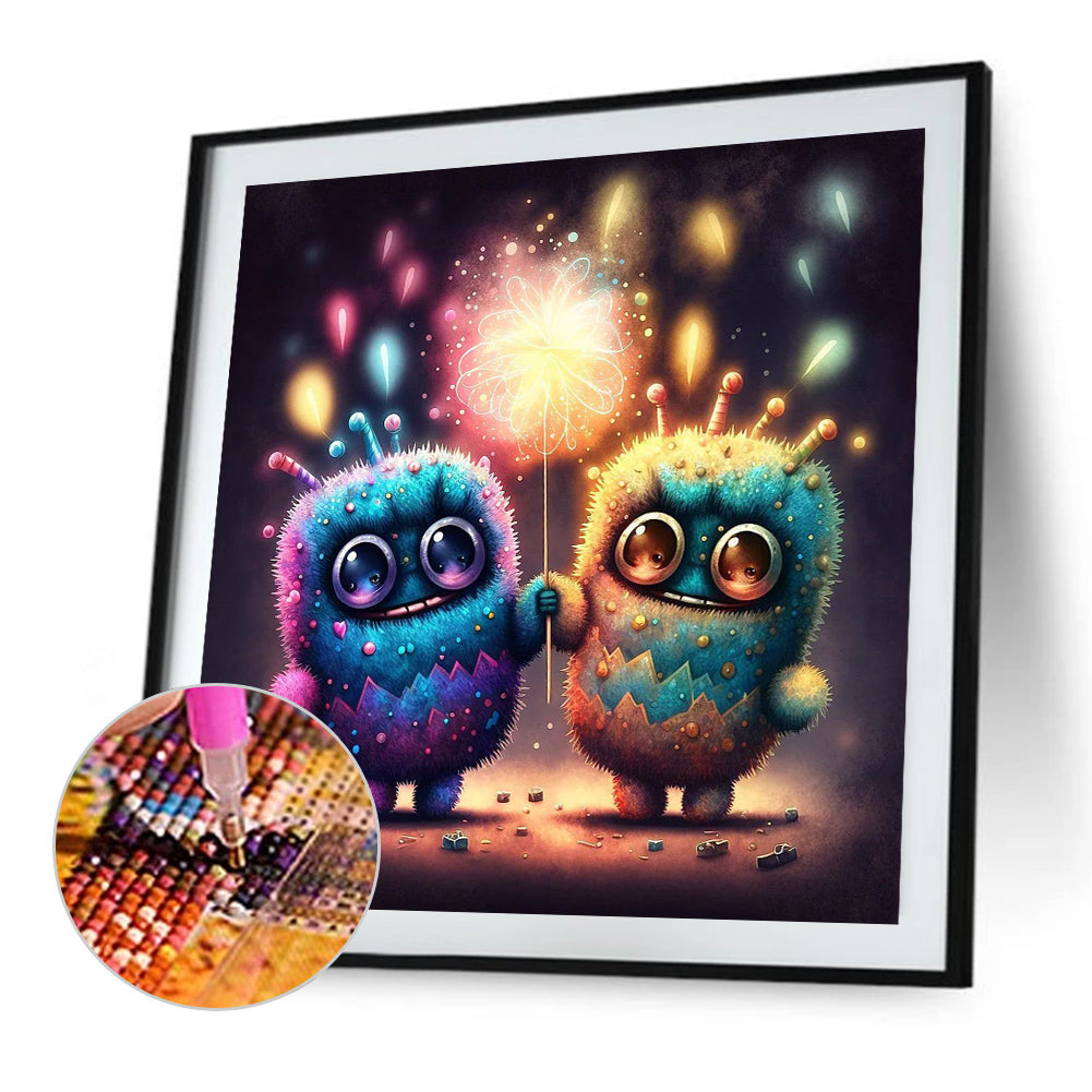 Aliens - Full Round Drill Diamond Painting 30*30CM