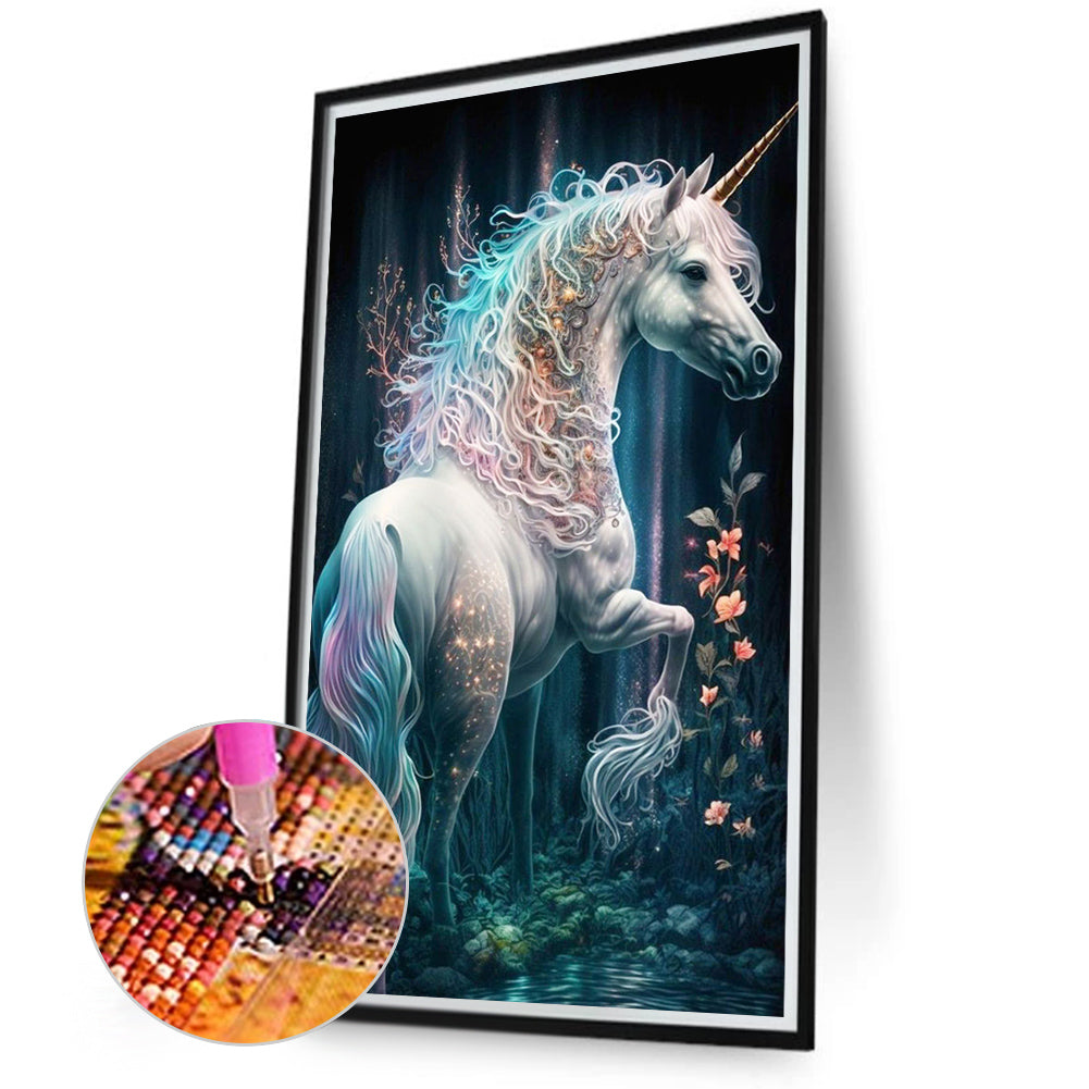 Fantasy Unicorn - Full Square Drill Diamond Painting 40*70CM