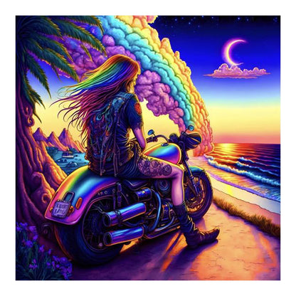 Colorful Cloud Road - Sailing - Full Round Drill Diamond Painting 40*40CM