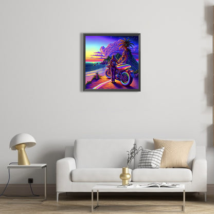 Colorful Cloud Road - Sailing - Full Round Drill Diamond Painting 40*40CM