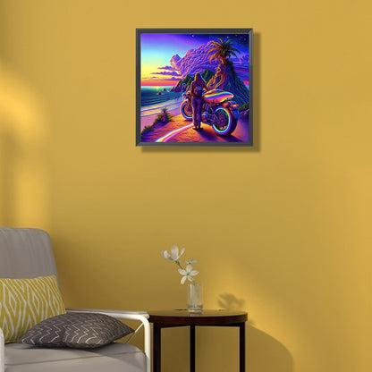 Colorful Cloud Road - Sailing - Full Round Drill Diamond Painting 40*40CM