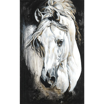 White Horse - Full Round Drill Diamond Painting 30*50CM