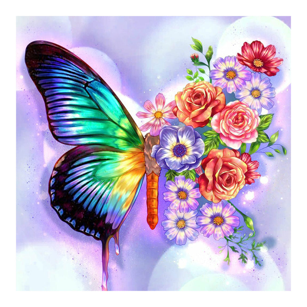 Butterfly - Full Round Drill Diamond Painting 40*40CM