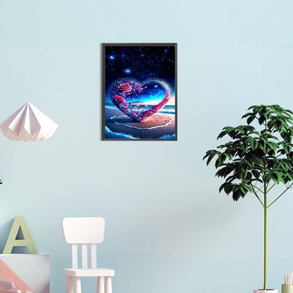 Fantasy Swan Lake Love - Full Round Drill Diamond Painting 30*40CM