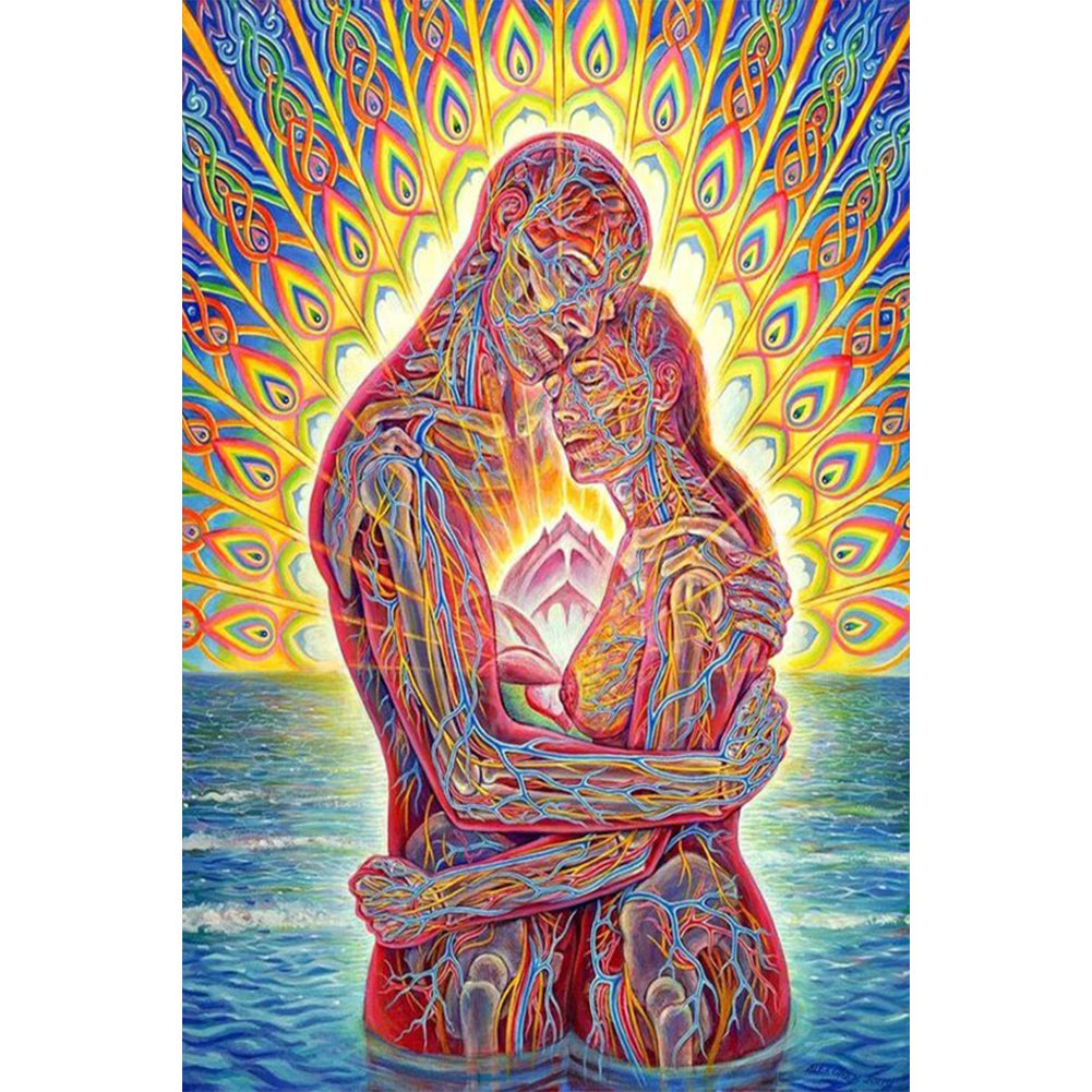 Twin Flame - Love - Full Round Drill Diamond Painting 40*60CM