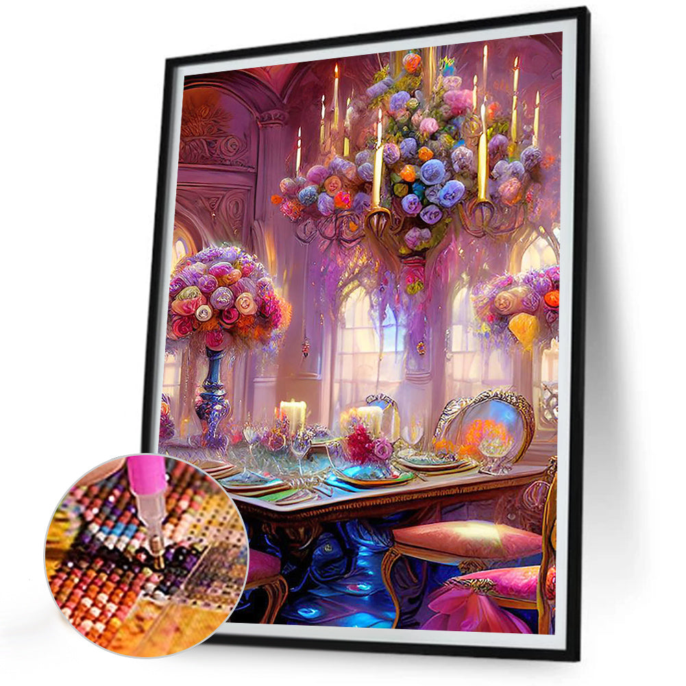 European And American Classical Furniture - Full Round Drill Diamond Painting 30*40CM