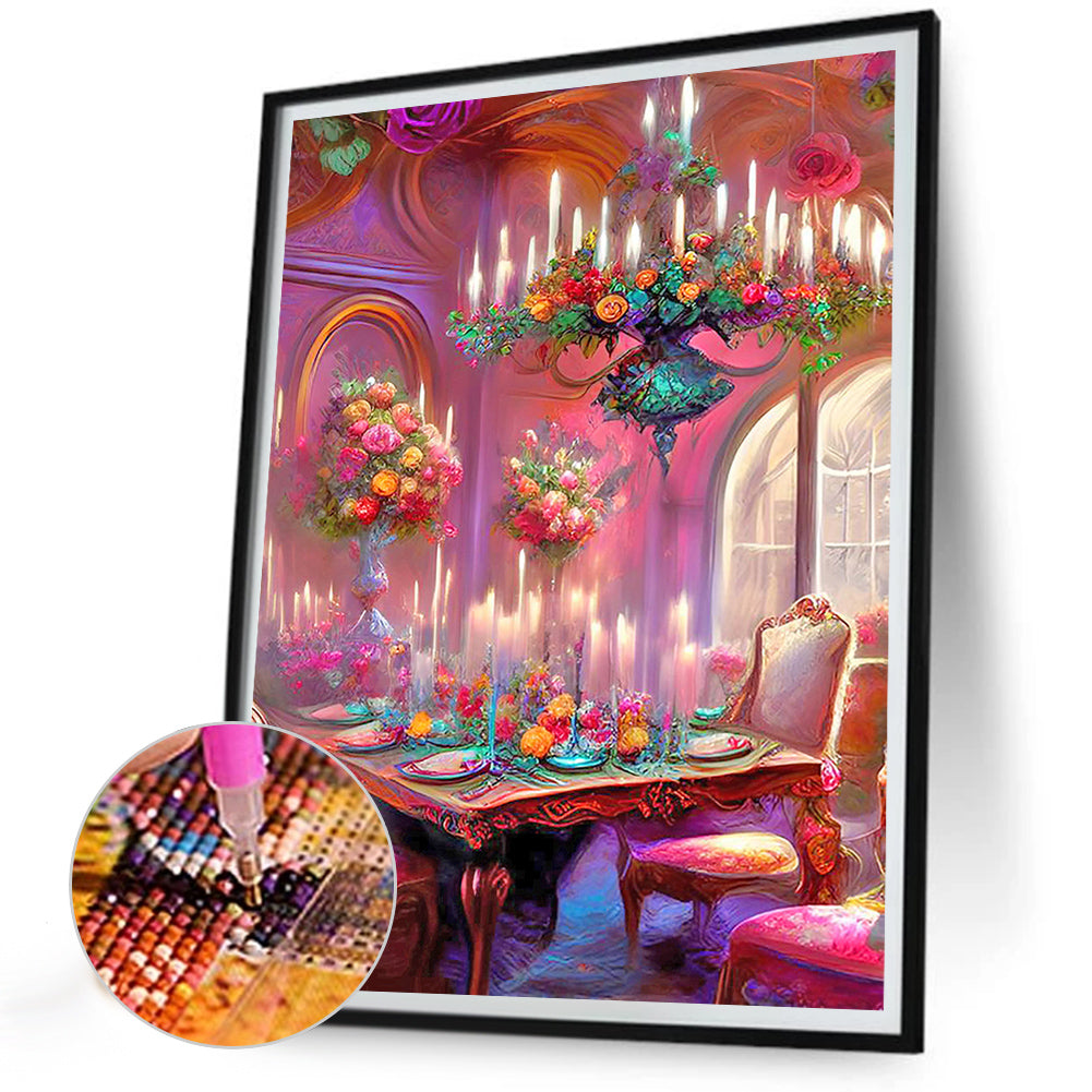 European And American Classical Furniture - Full Round Drill Diamond Painting 30*40CM