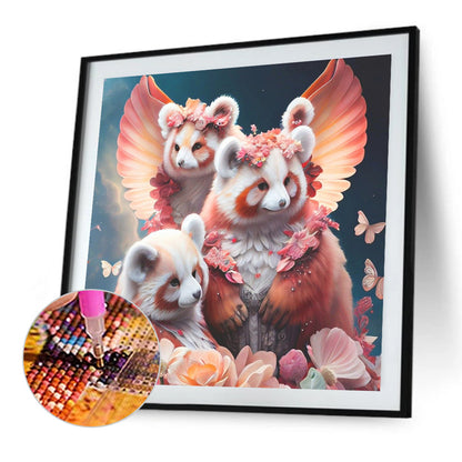 Beautiful Elegant Bear - Full Round Drill Diamond Painting 30*30CM