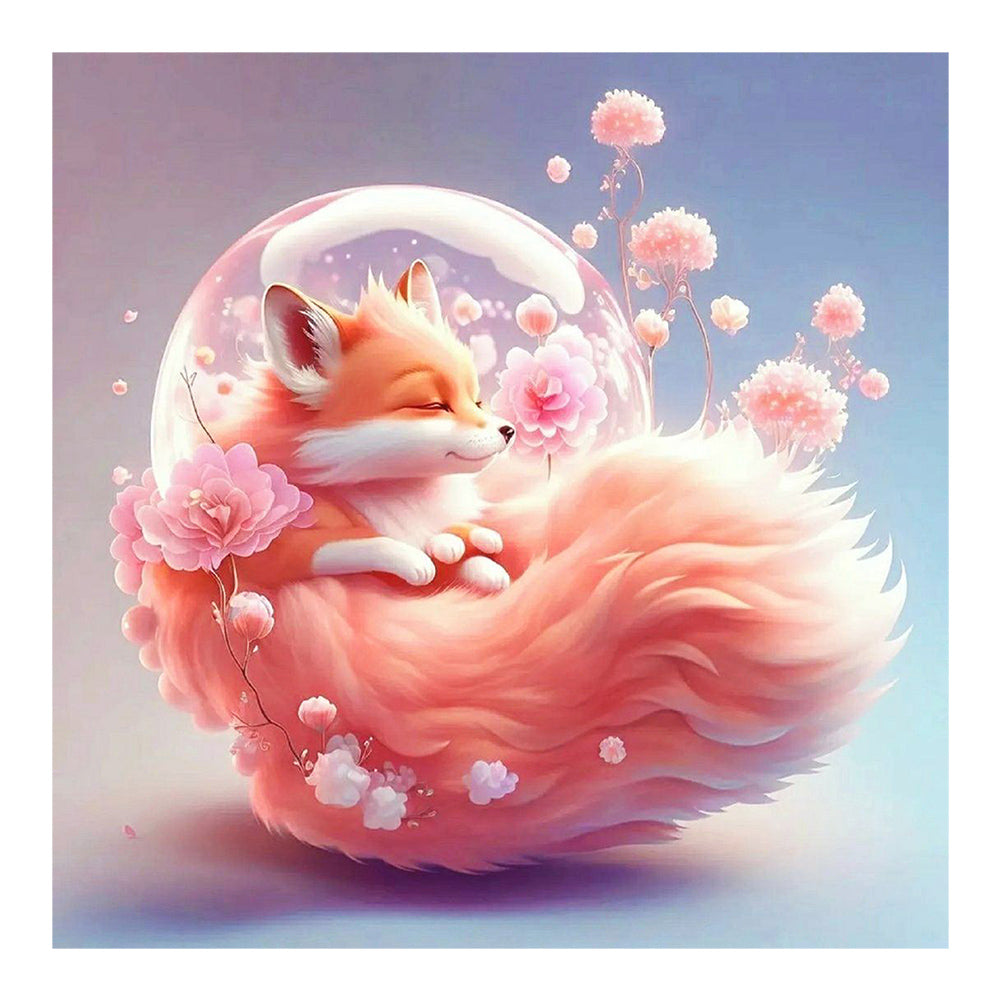 Elegant Fox - Full Round Drill Diamond Painting 30*30CM