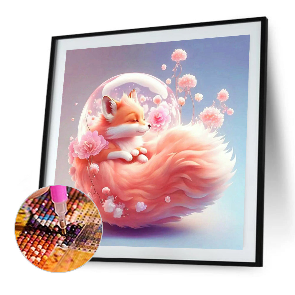 Elegant Fox - Full Round Drill Diamond Painting 30*30CM