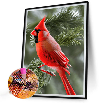 Cardinal - Full Round Drill Diamond Painting 30*40CM