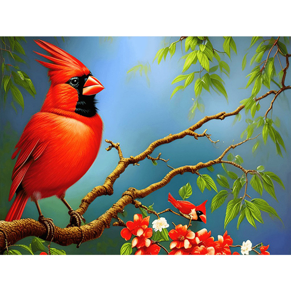Cardinal - Full Round Drill Diamond Painting 40*30CM