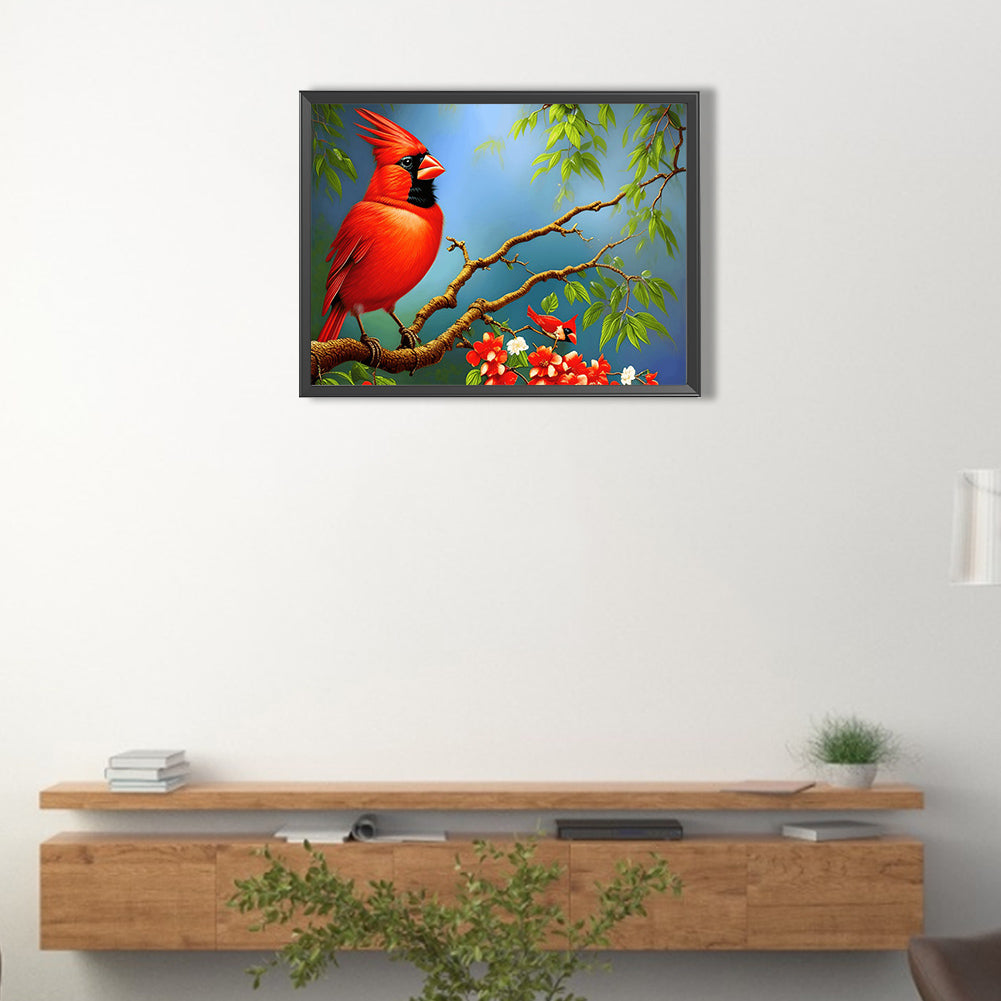 Cardinal - Full Round Drill Diamond Painting 40*30CM