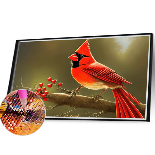 Cardinal - Full Round Drill Diamond Painting 40*30CM