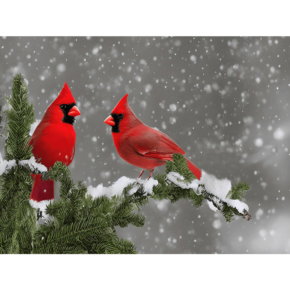 Cardinal - Full Round Drill Diamond Painting 40*30CM