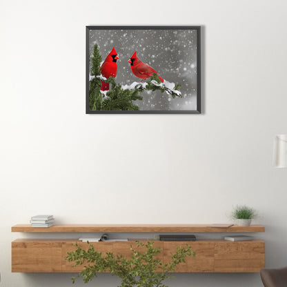 Cardinal - Full Round Drill Diamond Painting 40*30CM
