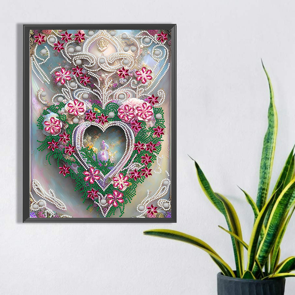 Love - Special Shaped Drill Diamond Painting 30*40CM