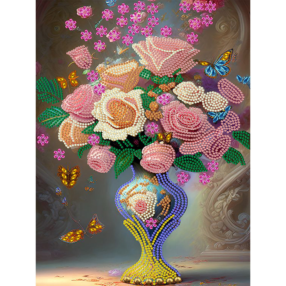 Bouquet - Special Shaped Drill Diamond Painting 30*40CM