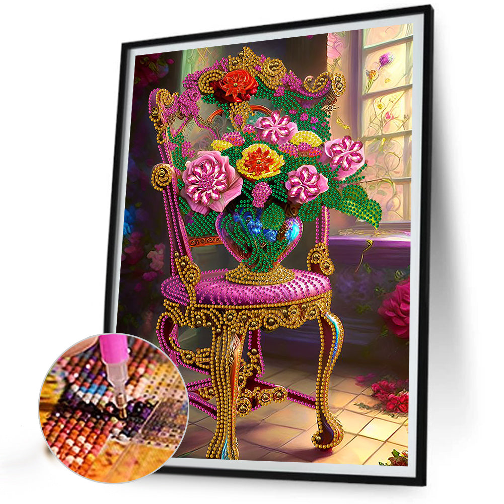 Bouquet - Special Shaped Drill Diamond Painting 30*40CM