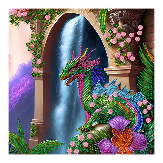 Dragon - Special Shaped Drill Diamond Painting 35*35CM