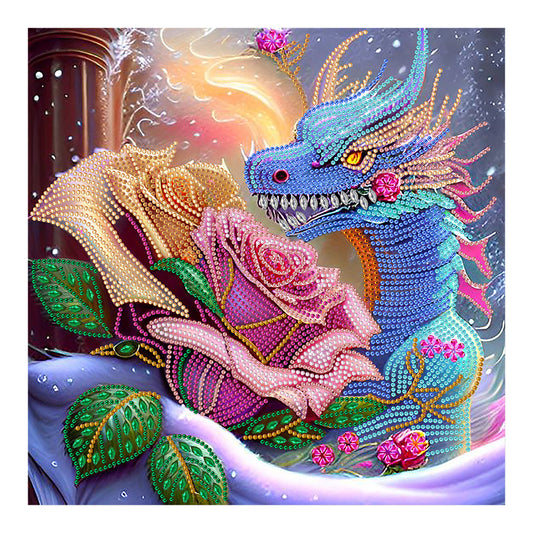 Dragon - Special Shaped Drill Diamond Painting 35*35CM