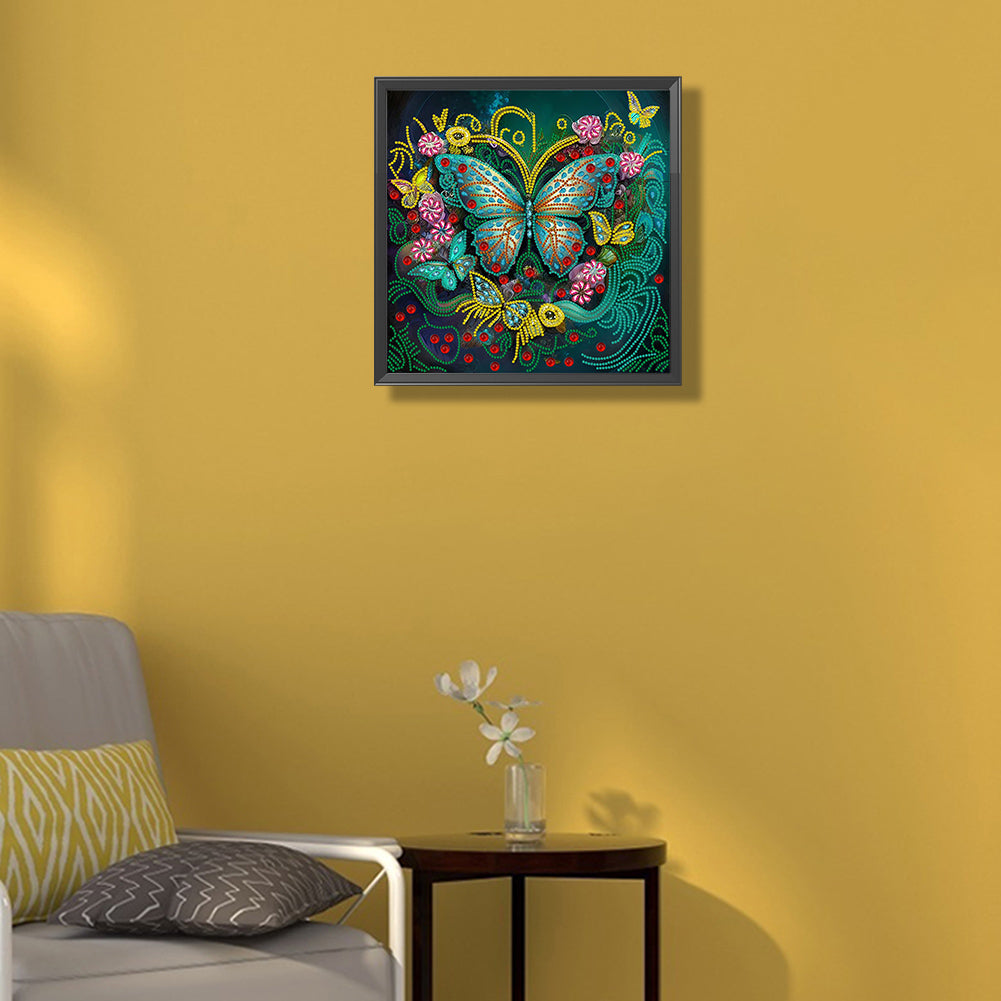 Butterfly - Special Shaped Drill Diamond Painting 35*35CM