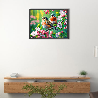 Flowers And Birds - Full Round Drill Diamond Painting 40*30CM