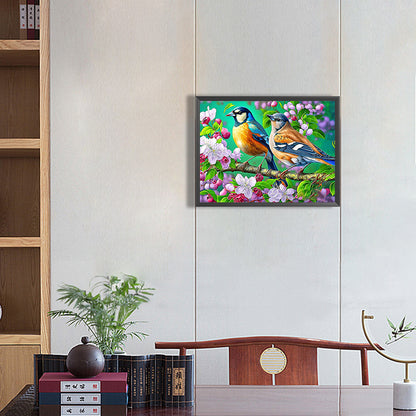 Flowers And Birds - Full Round Drill Diamond Painting 40*30CM