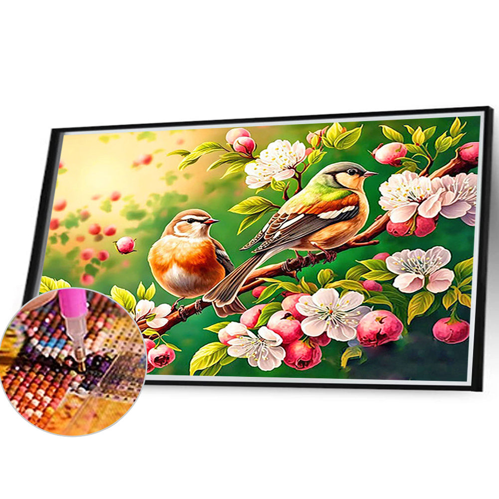 Flowers And Birds - Full Round Drill Diamond Painting 40*30CM