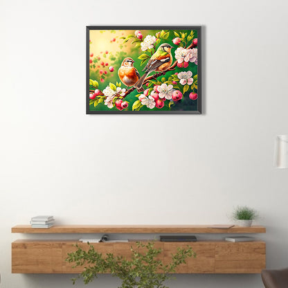 Flowers And Birds - Full Round Drill Diamond Painting 40*30CM