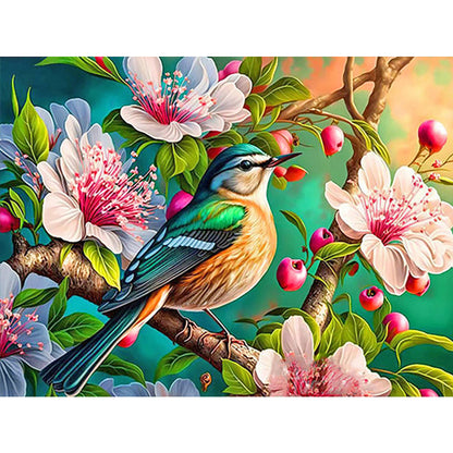 Flowers And Birds - Full Round Drill Diamond Painting 40*30CM