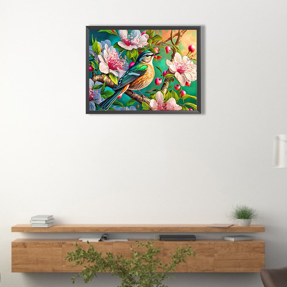 Flowers And Birds - Full Round Drill Diamond Painting 40*30CM