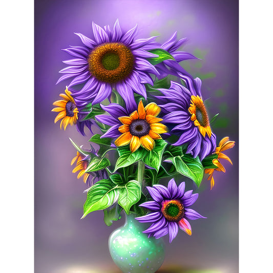 Art Flower - Full Round Drill Diamond Painting 30*40CM