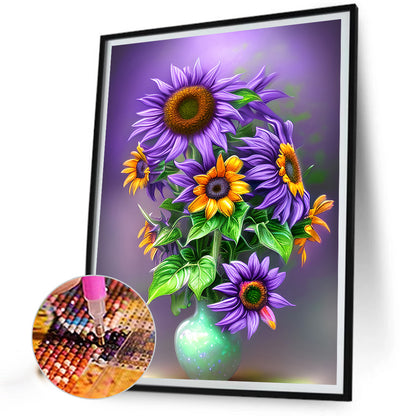 Art Flower - Full Round Drill Diamond Painting 30*40CM