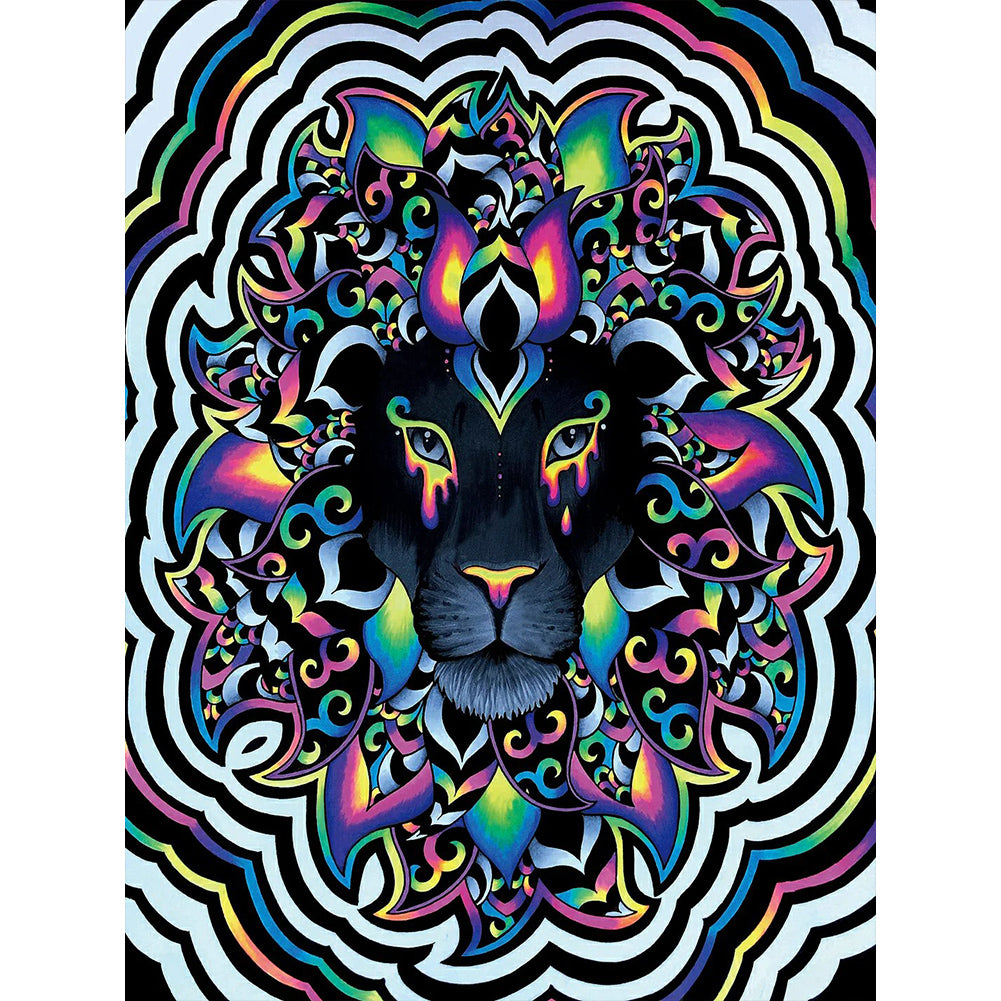 Abstract Tiger - Full Round Drill Diamond Painting 30*40CM