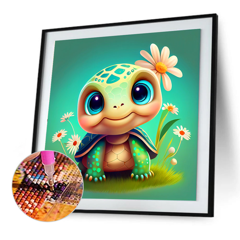 Crawling Turtle - Full Round Drill Diamond Painting 30*30CM