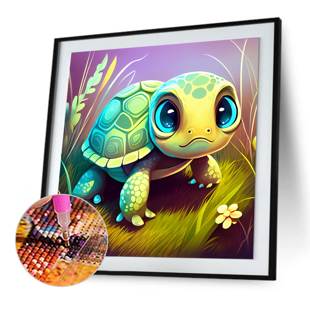 Crawling Turtle - Full Round Drill Diamond Painting 30*30CM