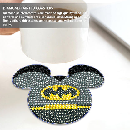 DIY Diamond Painting Coasters Mickey Kit Cartoon Coasters for Adults Kids