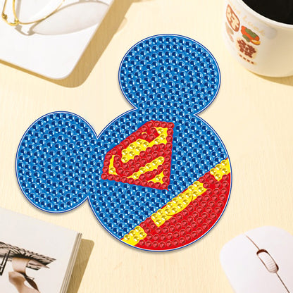 DIY Diamond Painting Coasters Mickey Kit Cartoon Coasters for Adults Kids